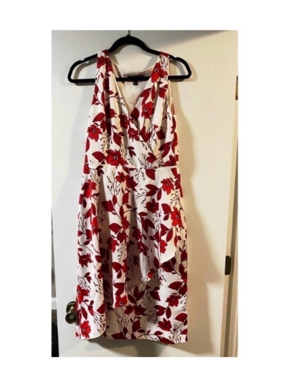 BANANA REPUBLIC White Floral Print Midi Dress - Picture 6 of 9